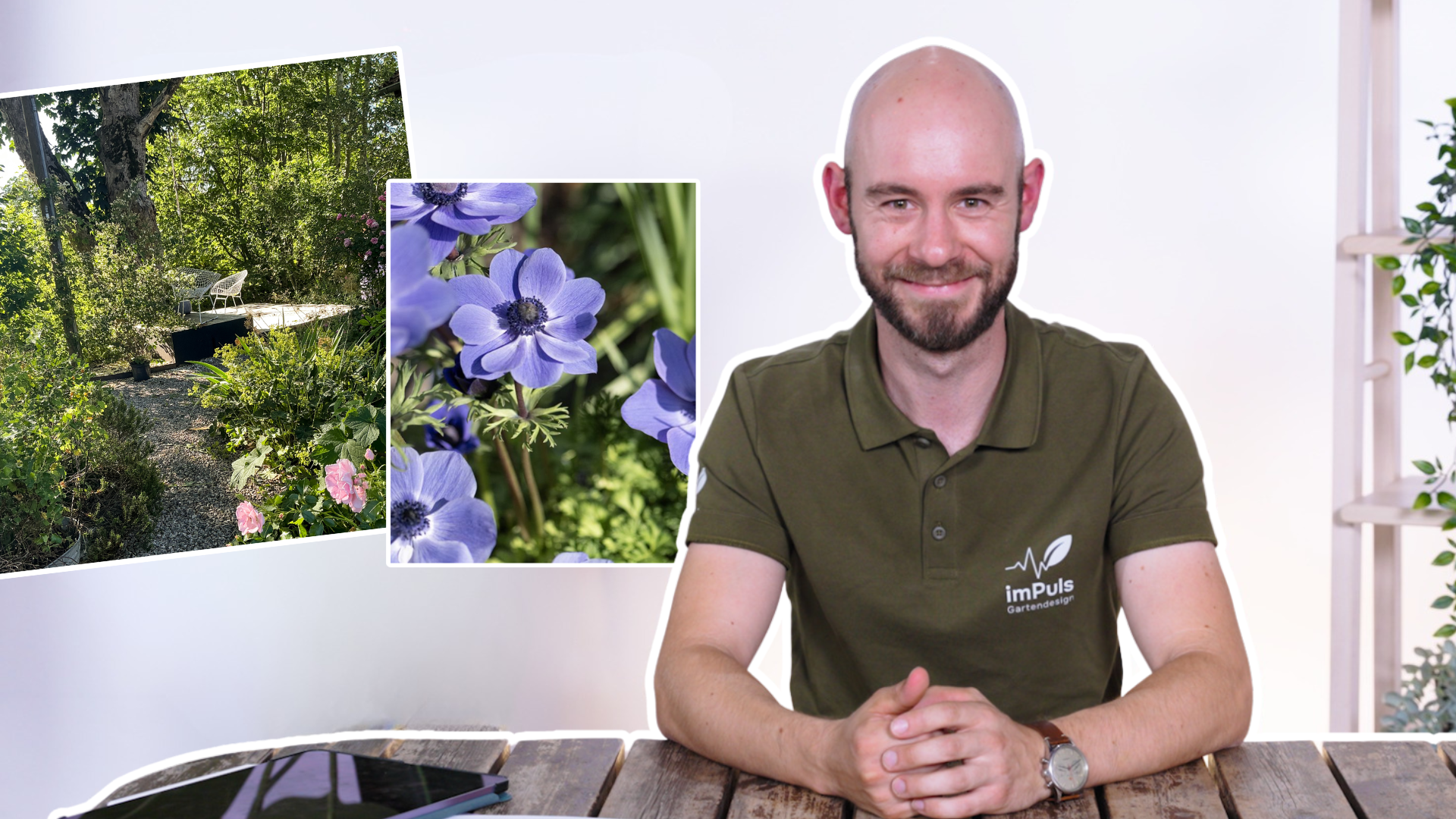 Kleine gärten gestalten: Mann erklärt wie